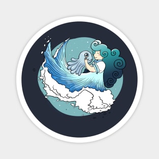 Hina and her little friend Magnet